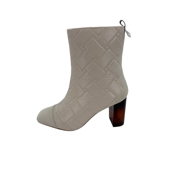 Kurt Geiger LONDON Women's Strut Quilted Ankle Boots Leather Sz 8.5 Spain - Picture 1 of 9